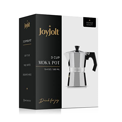 Stovetop Espresso Maker 3 Cup Aluminum Coffee Percolator with Heat Resistant Handles P853701