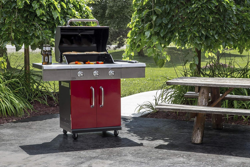 3 Burner Red LP Gas Grill H787