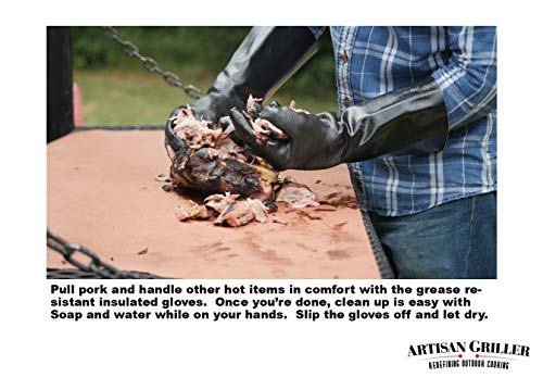 Insulated Heat Resistant BBQ Glove for Fryer and Kitchen A501
