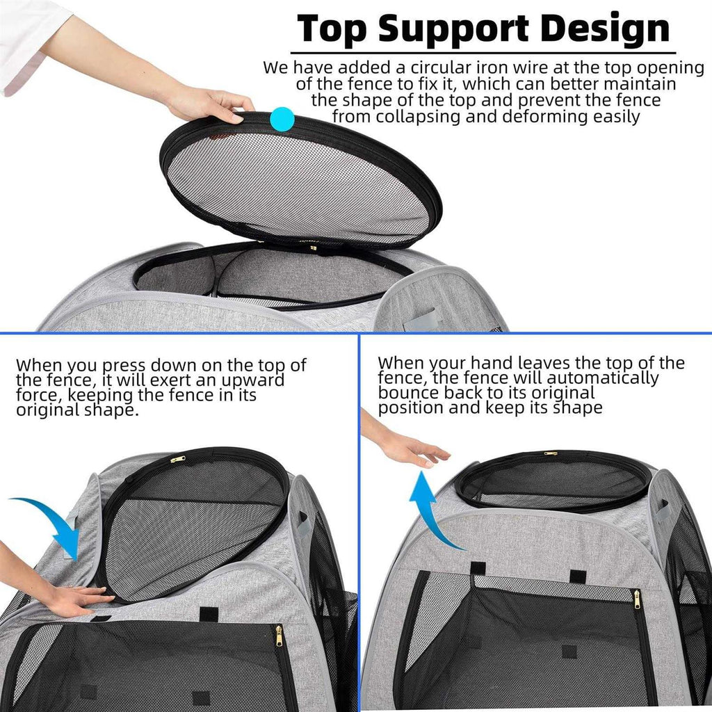 Portable Cat Playpen, Foldable Pet Tent for Indoor and Outdoor Use P353