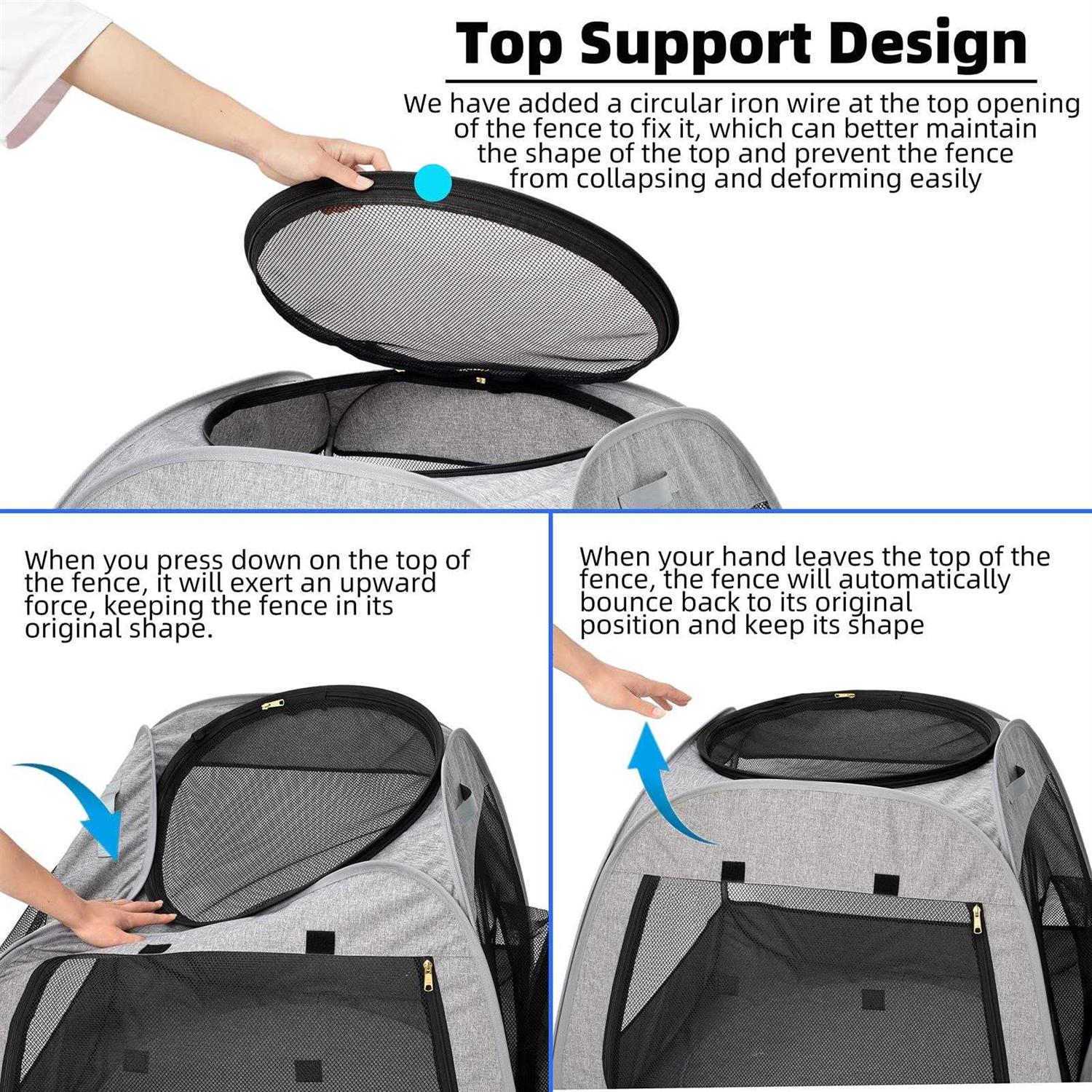 Portable Cat Playpen, Foldable Pet Tent for Indoor and Outdoor Use P353