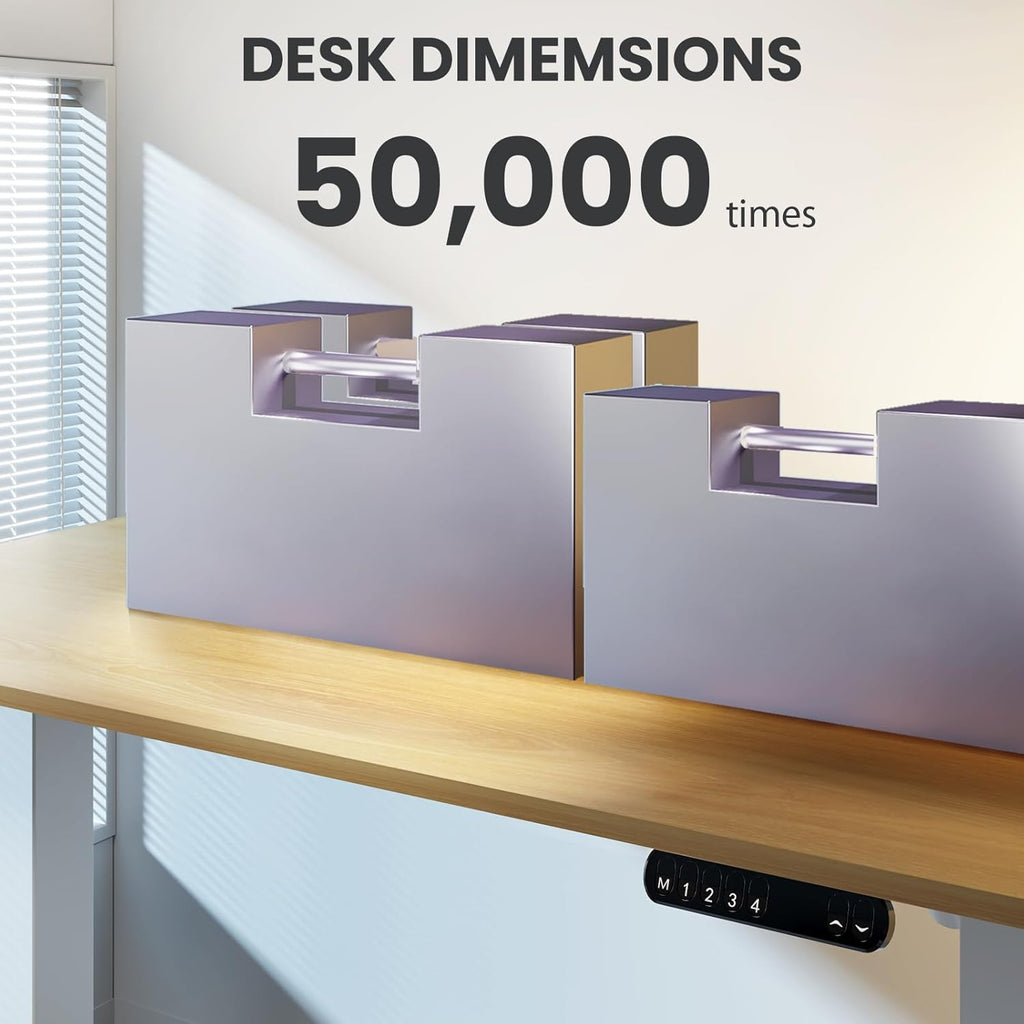 Adjustable Height Standing Desk 48 x 24 Inch Maple F197