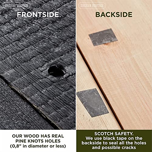 Reclaimed Wood Planks for Wall - Set of 12 Barnwood Boards, 32 x 4 x 0.3 Inch E893959