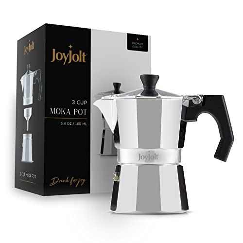 Stovetop Espresso Maker 3 Cup Aluminum Coffee Percolator with Heat Resistant Handles P853701