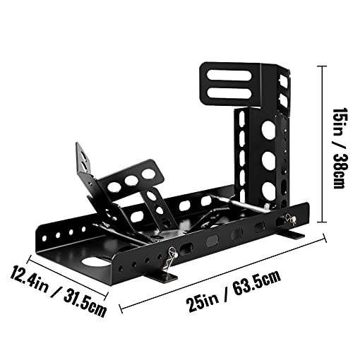 Motorcycle Front Tire Chock, 3000 lbs Capacity, Upright Stand for 14"-22" Wheels C8849