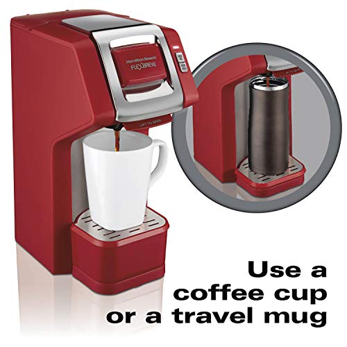 Single-Serve Coffee Maker Compatible with Pod Packs and Grounds, Black U18258