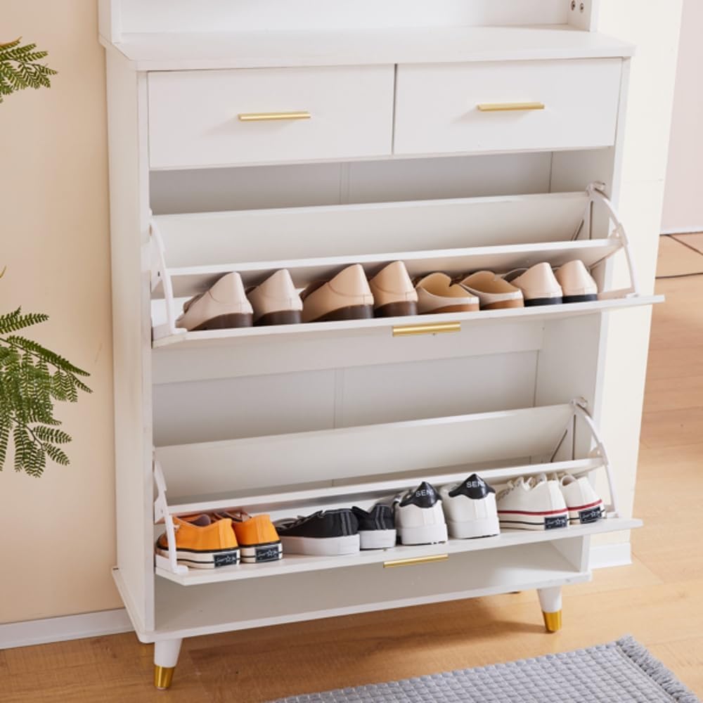 Entryway Armoire with Drawers, Shelves, and Shoe Storage V839376