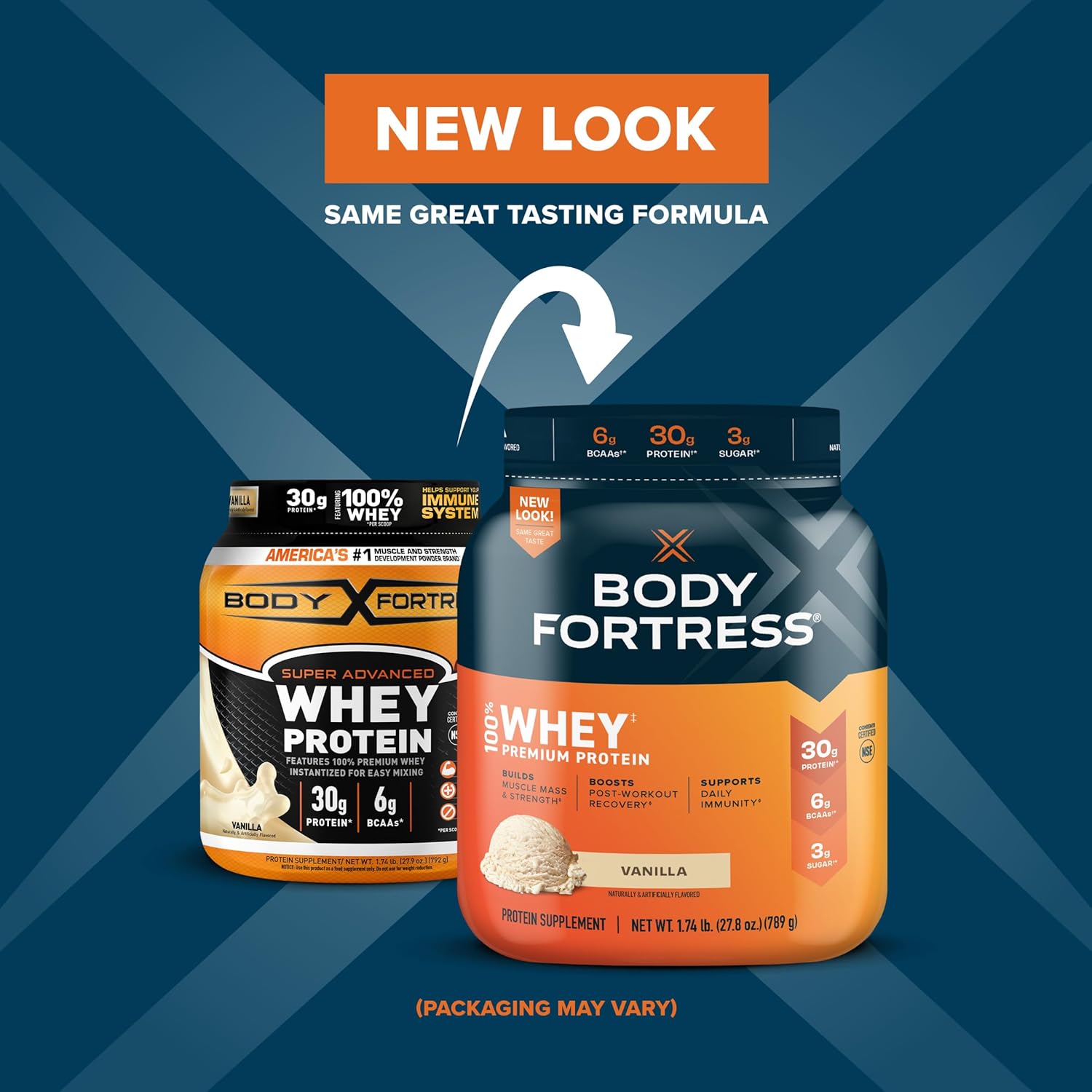 Whey Protein Vanilla 1.74lbs & Whey Protein Vanilla Cream 1.8lbs I2126