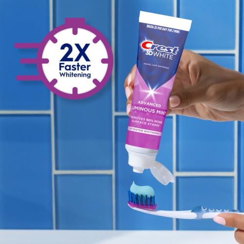 Teeth Whitening Toothpaste, Mint, 3.7 oz Pack of 4 X342