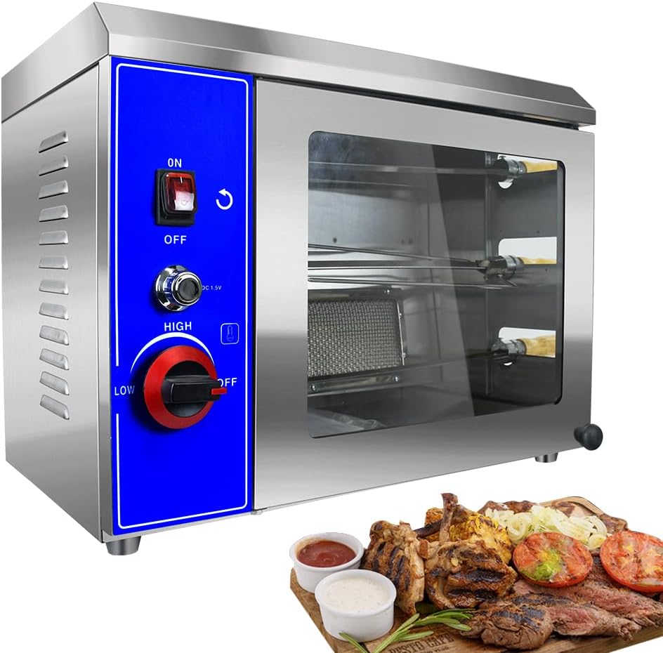 Gas Rotisserie Oven Shawarma Grill Machine with 3 Auto Rotating O806040