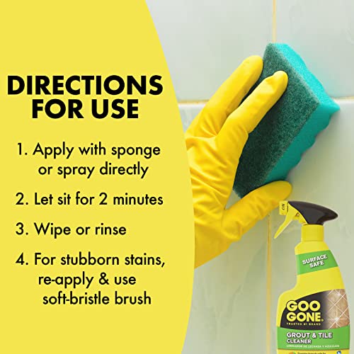 Grout & Tile Cleaner, 28 oz, Removes Mold, Mildew, Soap Scum & Hard Water Stains N5471