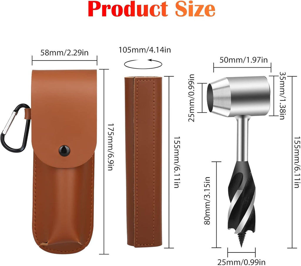 Hand Auger Drill Wrench with Wood Drill Peg for Outdoor Camping V33072