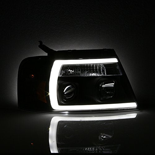 Fits 2004-2008 Ford F150 LED Projector Headlights Pair G38468
