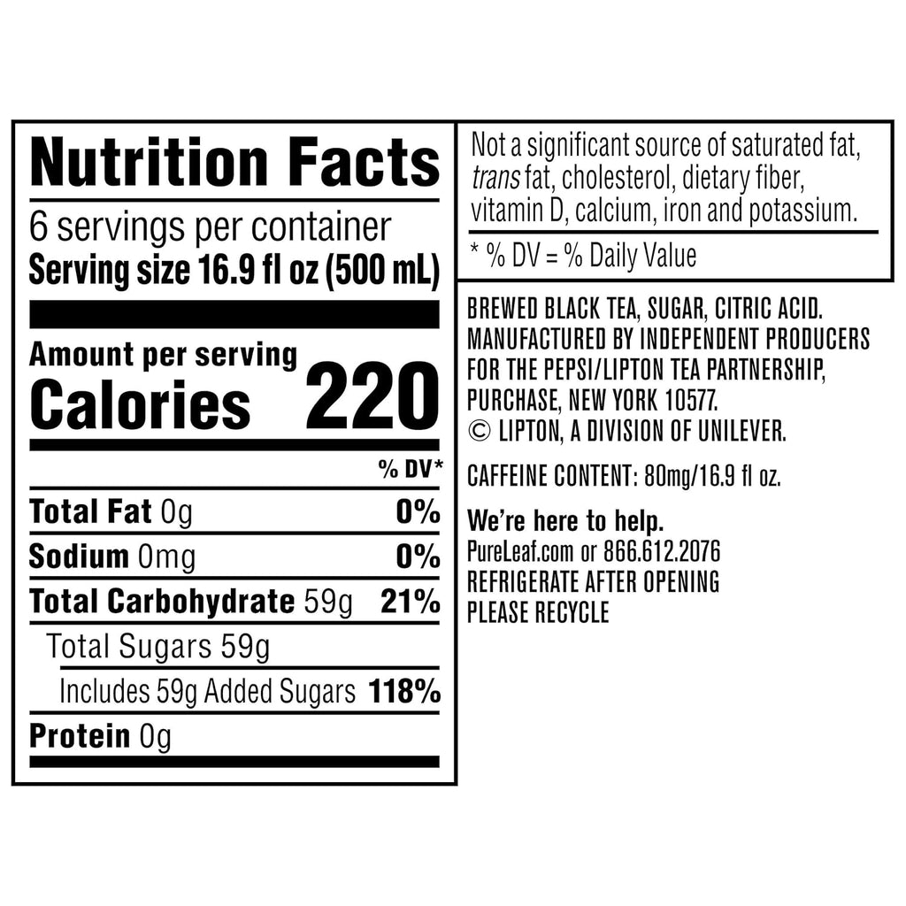 Extra Sweet Iced Tea, 16.9 oz (Pack of 6) A917