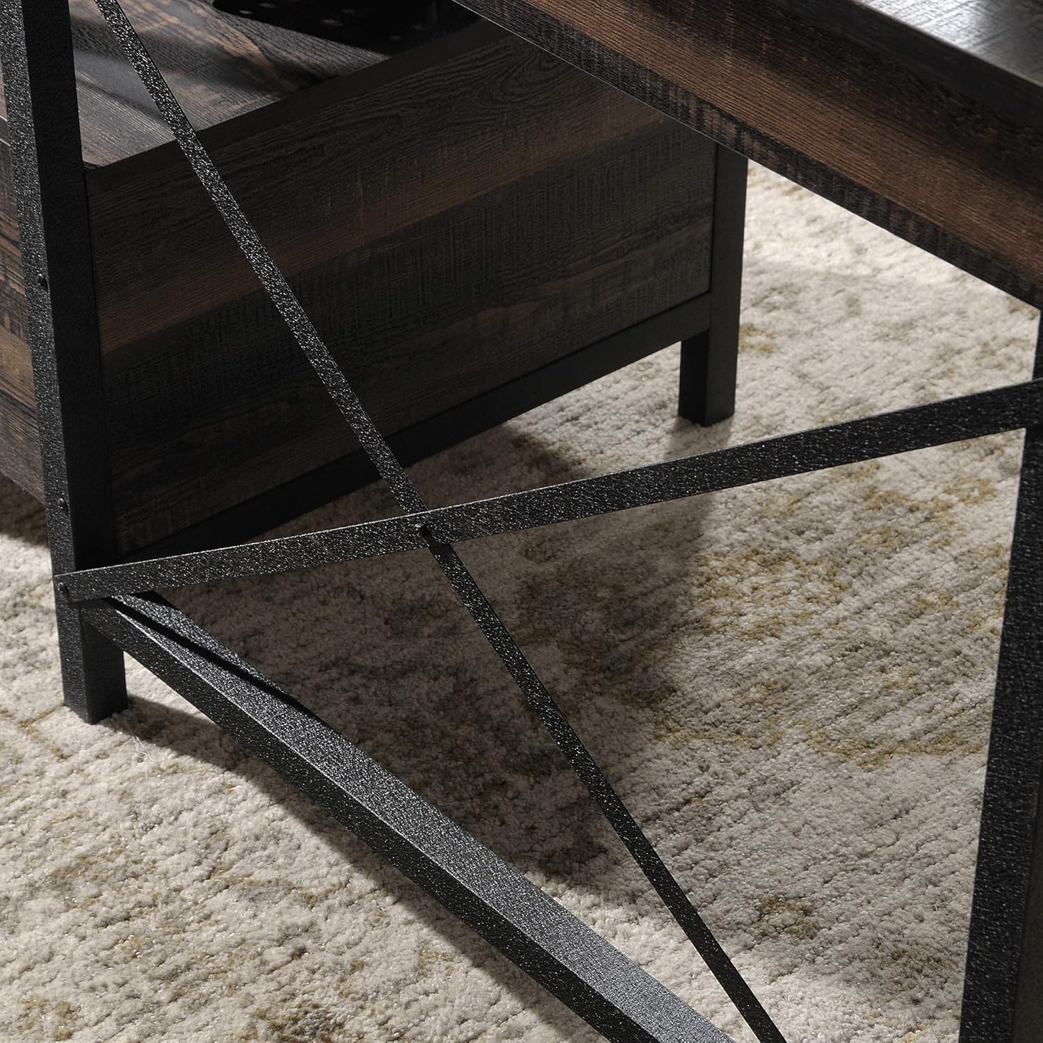 Steel River Desk, Carbon Oak Finish E666618