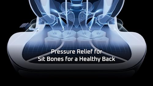 Ergonomic Big & Tall Gaming Chair with Lumbar Support and RGB LED Upgradeable K352