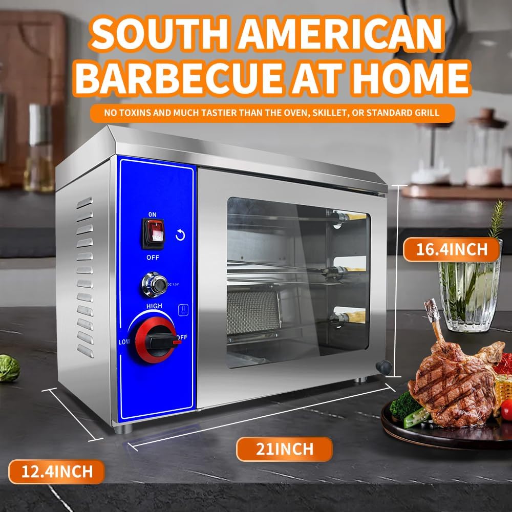 Gas Rotisserie Oven Shawarma Grill Machine with 3 Auto Rotating O806040