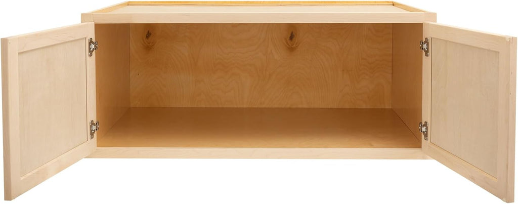 Wall Kitchen Cabinet 30" Tall Shaker Style, Soft Close Hardware A39025