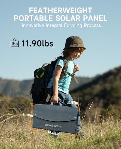 Portable Solar Panel 100W Foldable with Adjustable Kickstands for Camping S16454