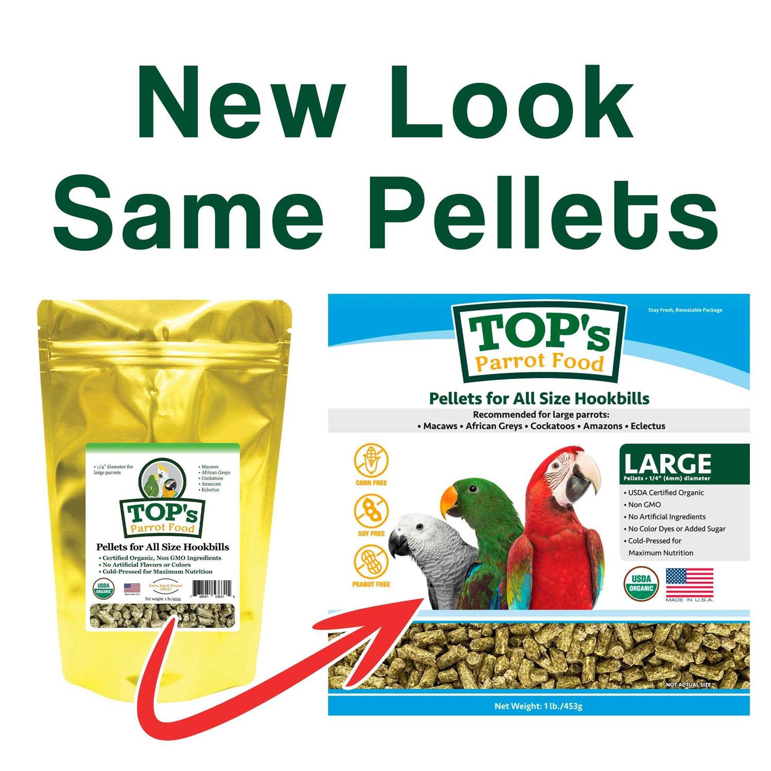 Parrot Food Organic Pellets Y7328