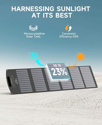 Portable Solar Panel 100W Foldable with Adjustable Kickstands for Camping S16454