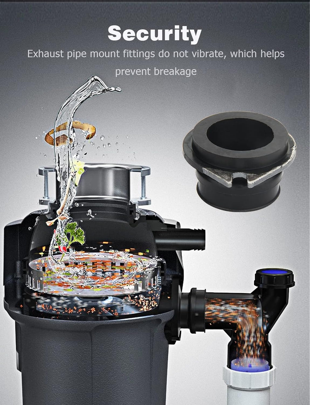 Garbage Disposal Flex Coupler Replacement Parts J100