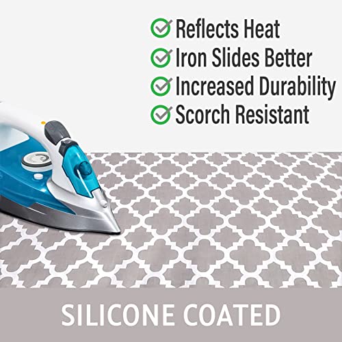 Ironing Board Cover and Pad Replacement with Scorch Resistant Padding, 18" x 49" R797869
