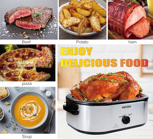 Electric Roaster Oven with Glass Lid and Removable Pan X813