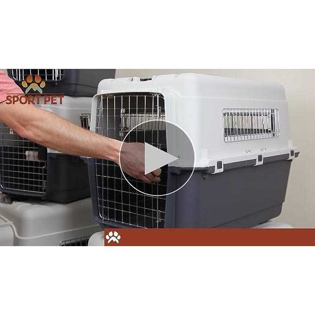 Rolling Plastic Wire Door Travel Dog Crate Z54776