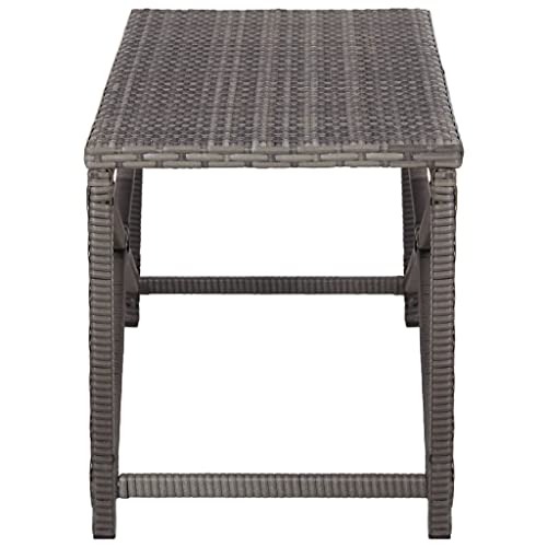 Patio Bench 47.2" Poly Rattan Brown J336