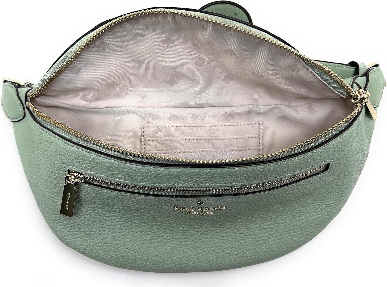 Leather Belt Bag Fanny Pack in Light Pistachio B96246