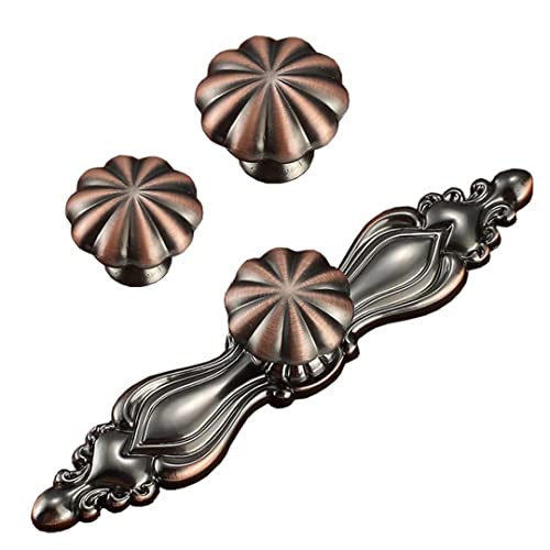 Cabinet Knobs, 10 pcs Zinc Alloy, Diameter 25 mm, Vintage Bronze M5428