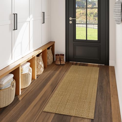 Small Rugs for Living Room 3x5 Washable Low Pile Neutral Braided Indoor Outdoor Y141640