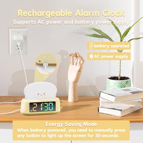 Kids Alarm Clock with Night Light, Timer and Snooze Y938126