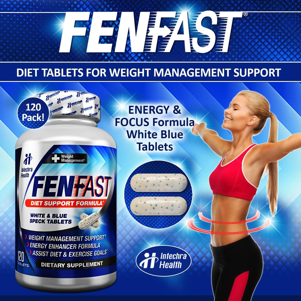 Fast Diet Pills for Weight Management with Energy Boost, 120 Tablets T50400