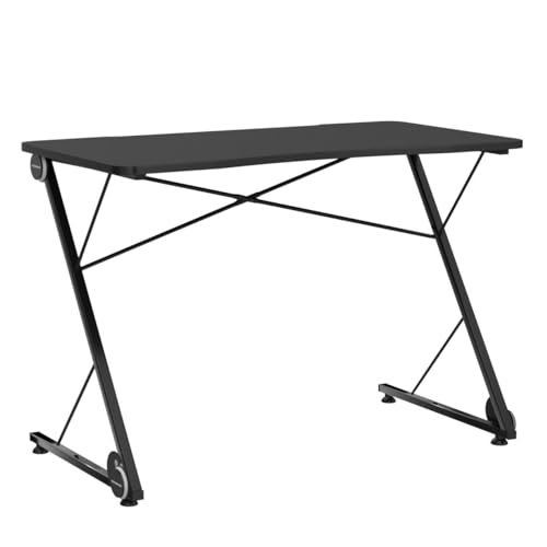 Gaming Computer Desk with LED Lights and Carbon Fiber Surface A225