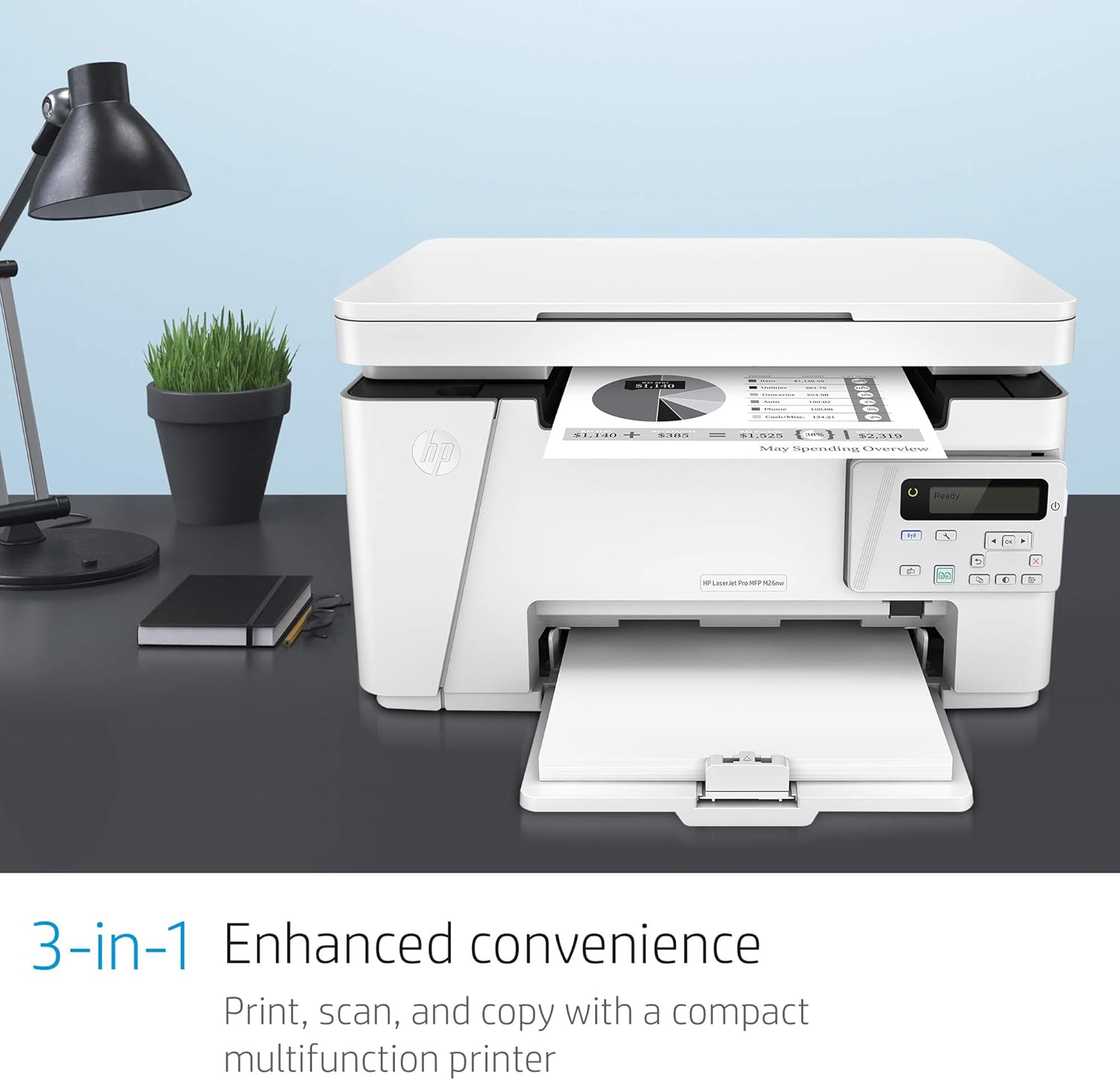 Wireless All-in-One Compact Laser Printer H206968