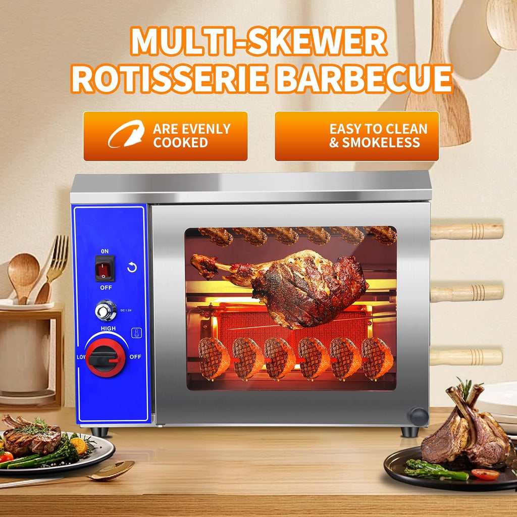 Gas Rotisserie Oven Shawarma Grill Machine with 3 Auto Rotating O806040