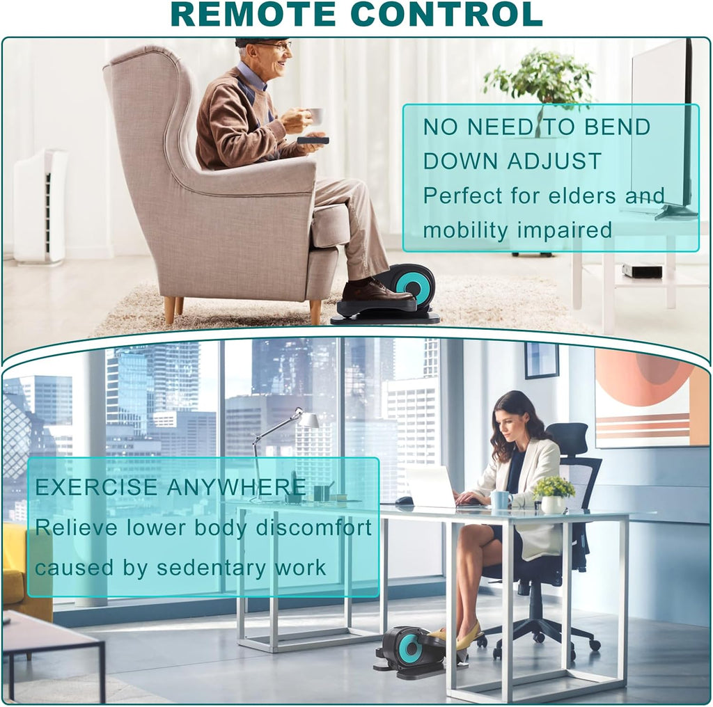 Electric Seated Pedal Exerciser with LCD Monitor and Remote Control K87963