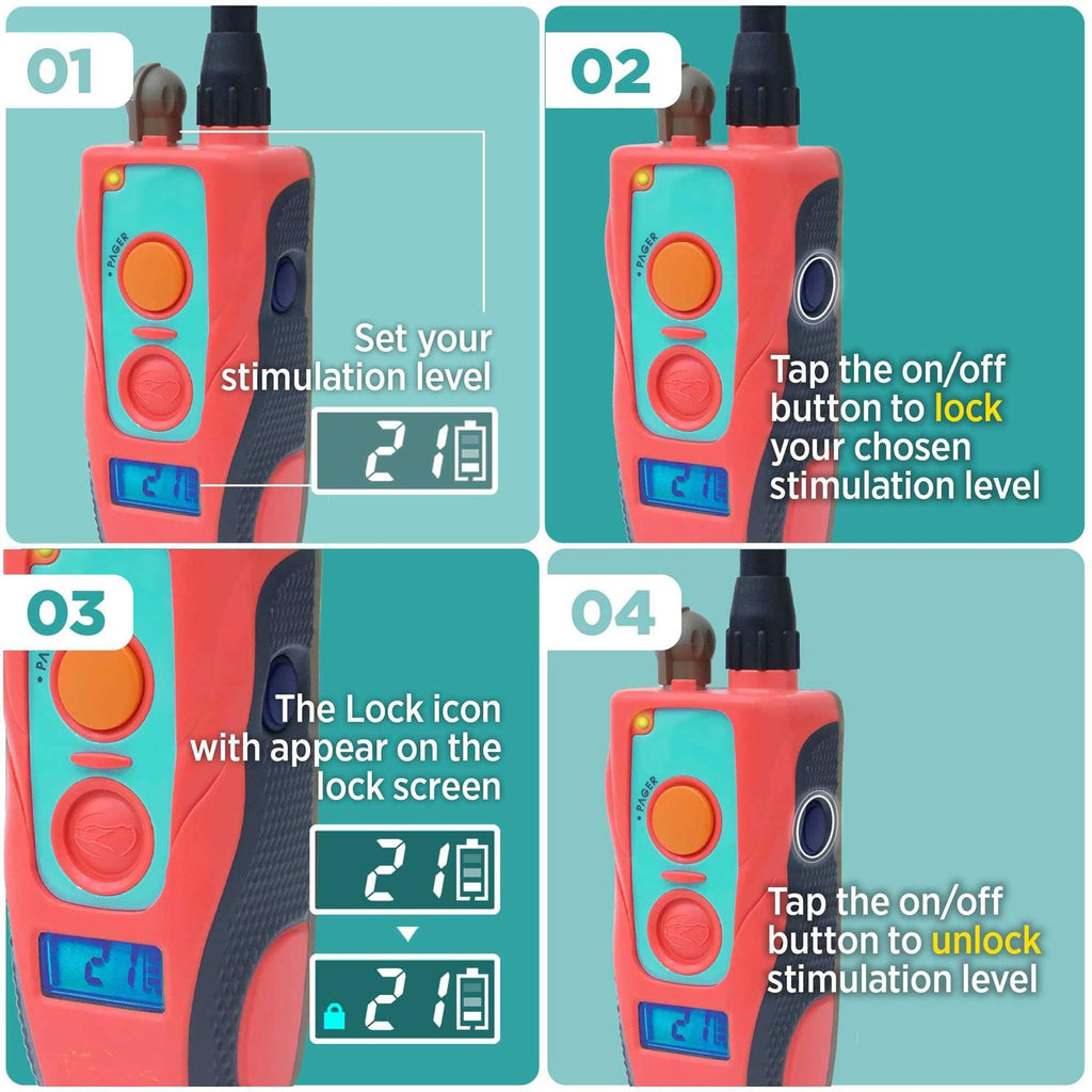 Remote Dog Training E-Collar Waterproof 127-Level L58761