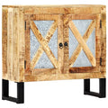 Sideboard 31.5"x11.8"x29.9" Solid Wood Mango,Modern Mango Wood Sideboard with Ample Storage and Patterns for Living Room Dining Room Furniture, Buffets & Sideboards