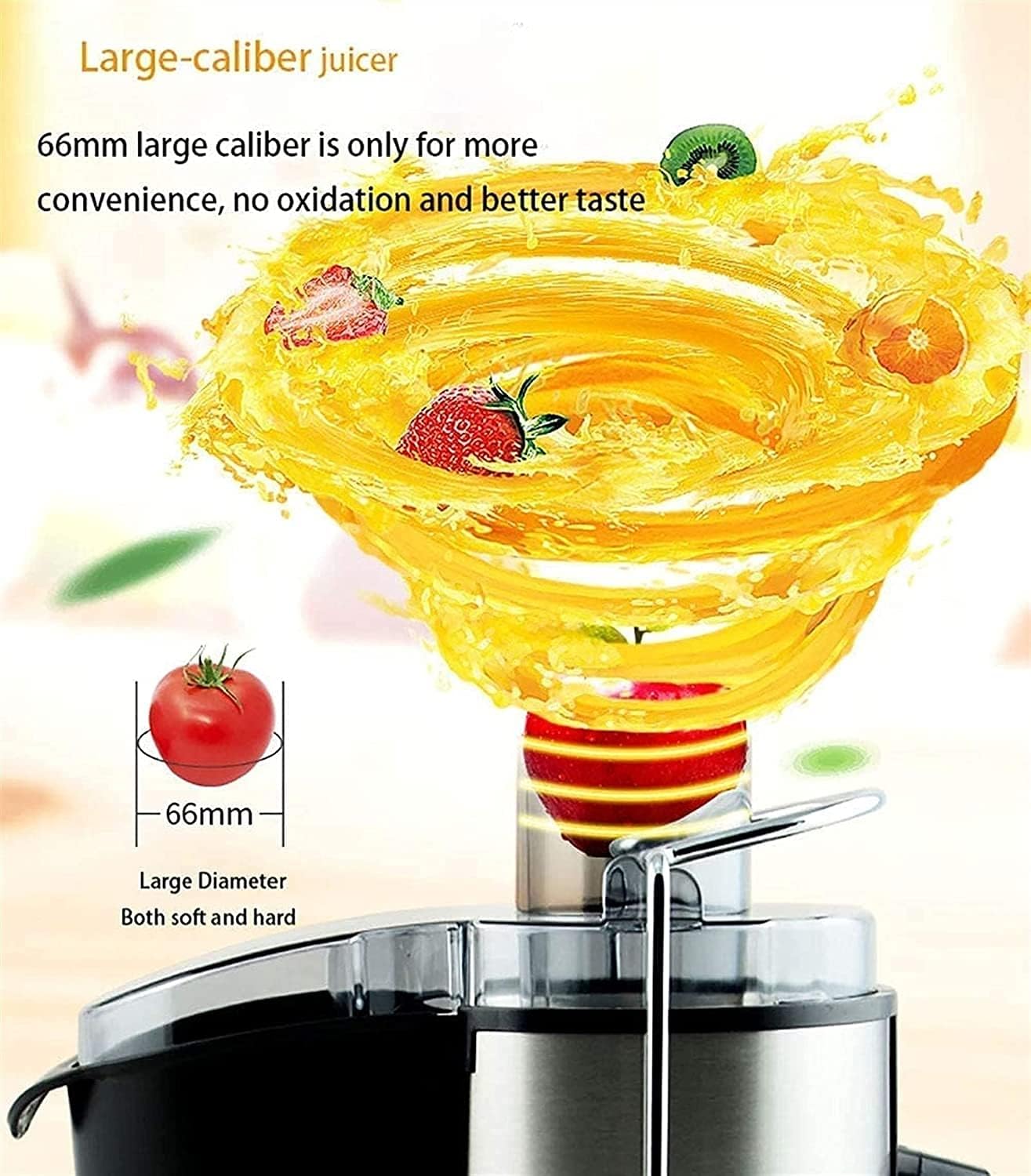 Centrifugal Juicer Machine with Wide Feed Chute, Easy to Clean T4262