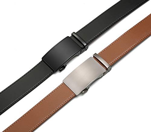 Leather Ratchet Belt for Men 2 Pack, 35mm H665252
