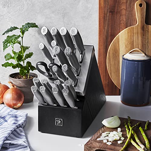 Self-Sharpening Knife Set with Block, 20-Piece, Stainless Steel J860810
