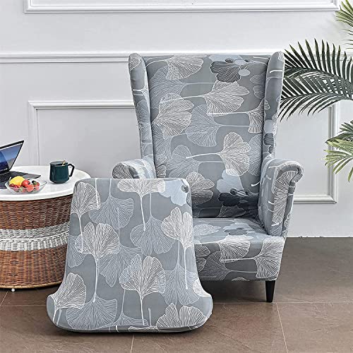 Stretch Spandex Wingback Chair Slipcover Set of 2 A193669