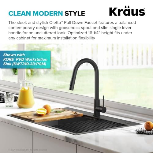Modern Single-Handle Touch Kitchen Sink Faucet with Pull Down Sprayer in Spot Free Stainless Steel E339584