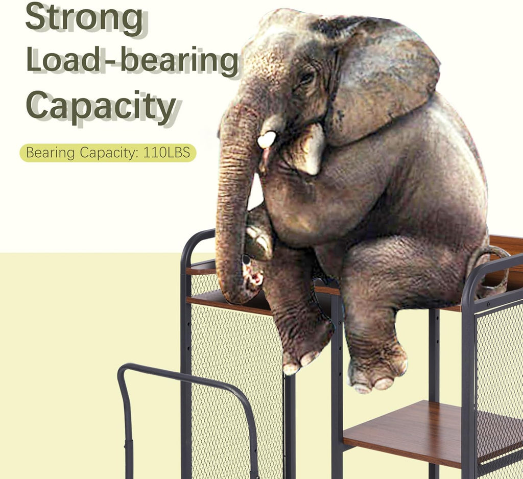 Printer Stand with Storage, 3 Tier Adjustable Rack for Home Office D7263