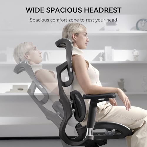 Ergonomic Office Chair with Lumbar Support and Adjustable Armrests L938155