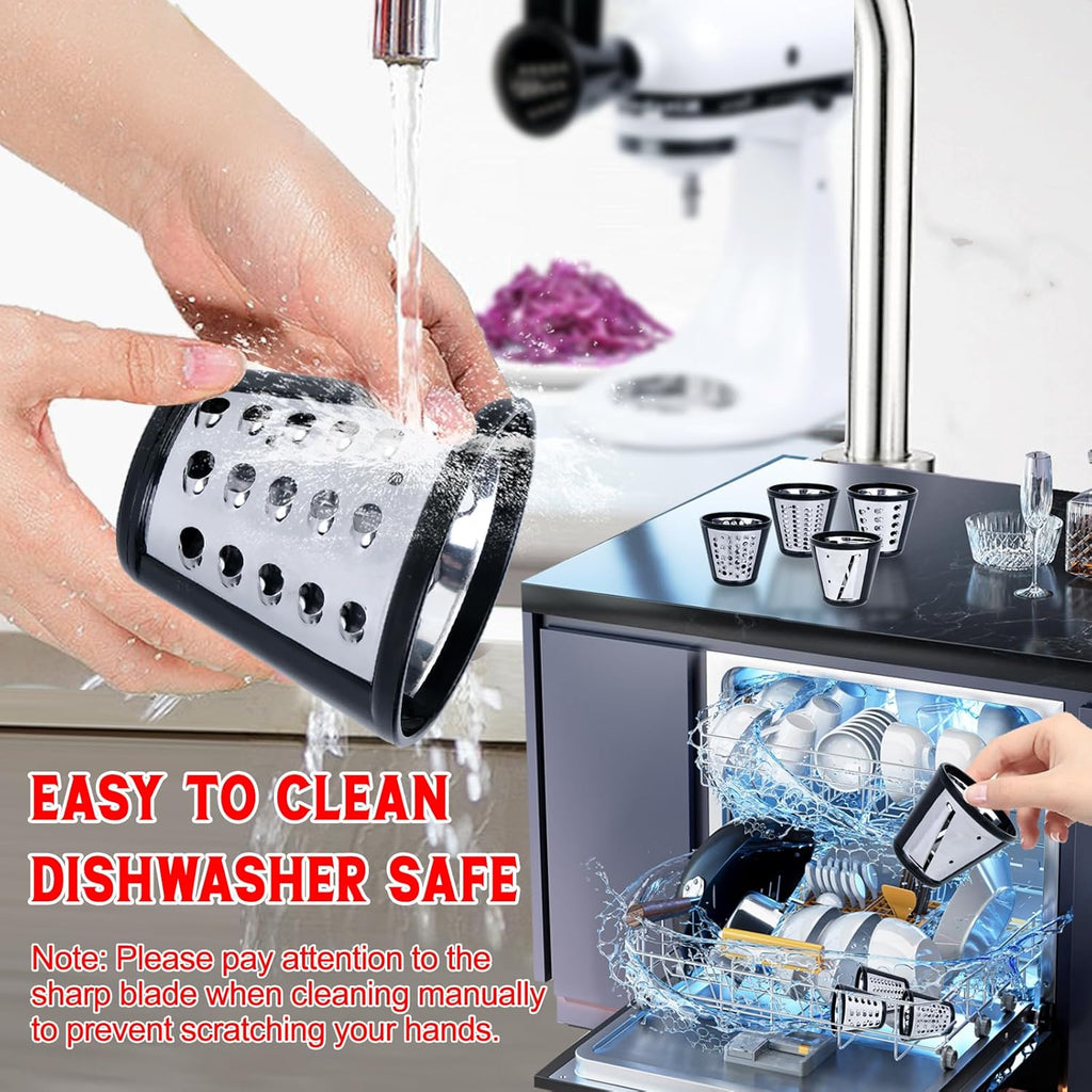 Cheese Grater Attachment for Stand Mixer with 4 Blades N8704