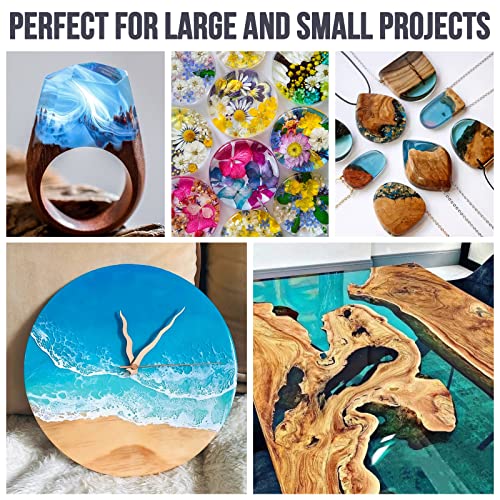 Crystal Clear Epoxy Resin Kit for Crafts, Table Tops, DIY B836691